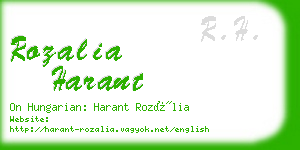 rozalia harant business card